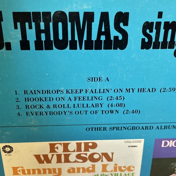 B.J. Thomas Sings His Very Best (Vinyl) Springboard SP-4005 Good+ LP Record - Picture 4 of 12